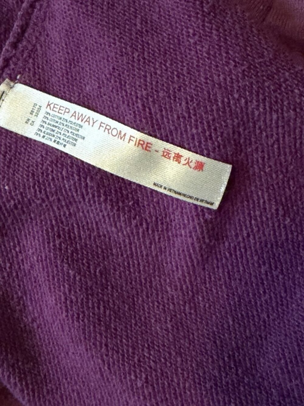 FP Movement Free People Ombre Metti Crew Sweatshirt Chamoix Purple Tie Dye Cozy - Picture 6 of 8